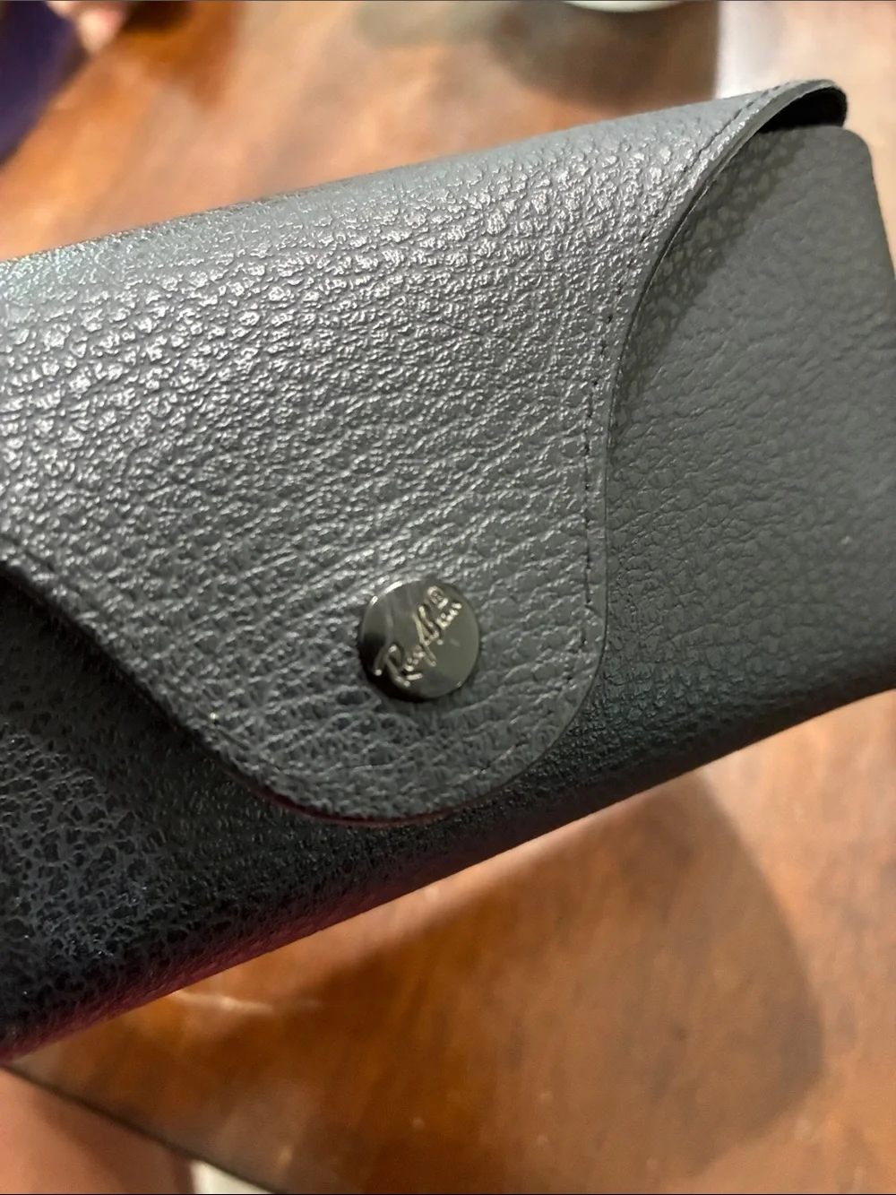 Ray-Ban Black Textured Snap Sunglasses Case